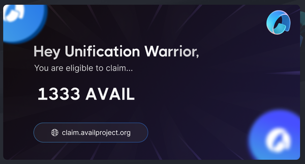 AVAIL Airdrop - Claim your AVAIL rewards