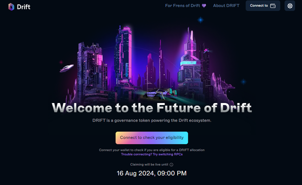 The $DRIFT Airdrop is Now Live: Claim Your Allocation!