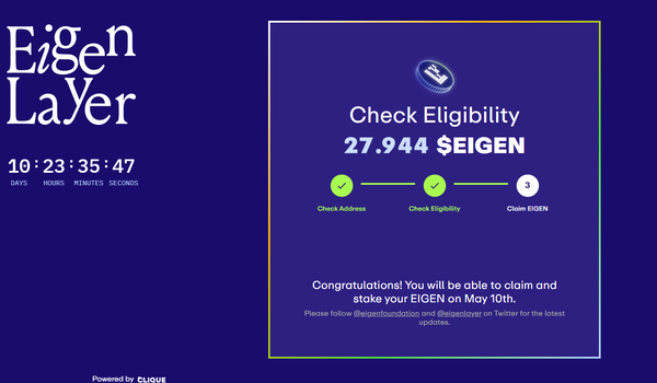 Eigenlayer $EIGEN Airdrop Checker Available!